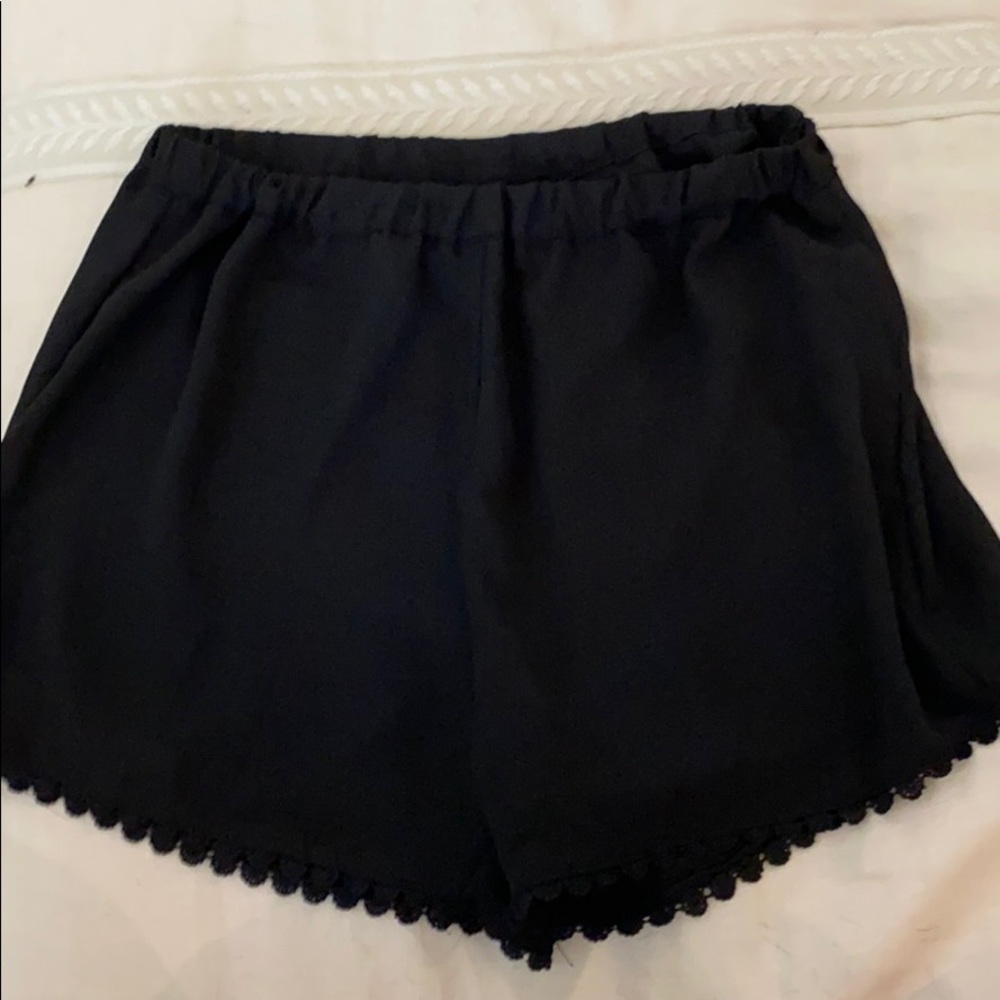 Brandy Melville Black Flowy Shorts